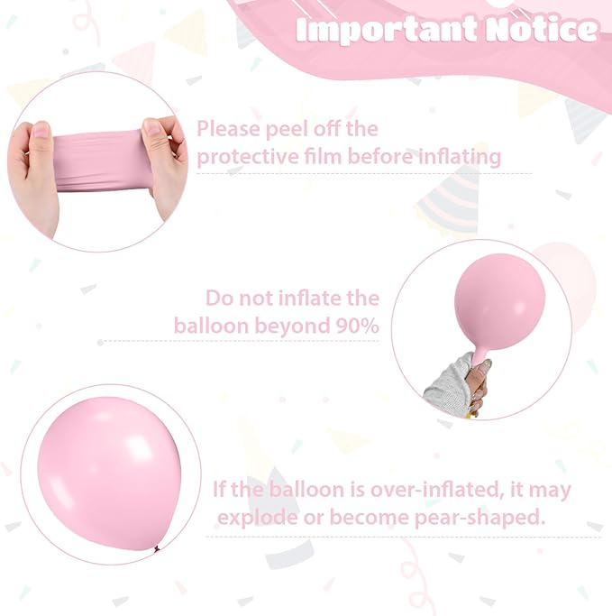 Pastel Balloons,12 Inch Macaron Pink Purple Blue Yellow Green Colorful Confetti Balloons Assorted Colors for Princess Girl Pastel Birthday Rainbow Party Baby Shower Wedding Engagement Decoration