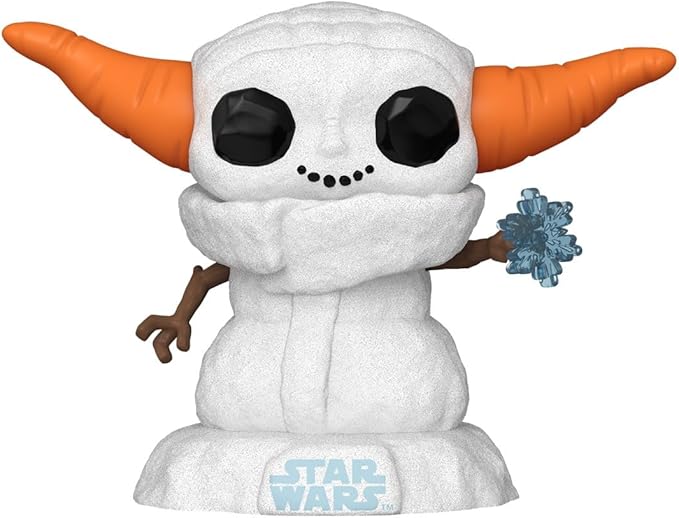 Funko Pop Star Wars: Mandolorian - Grogu (The Child, Baby Yoda) - (Snowman) - Star Wars: The Mandalorian - Collectable Vinyl Figure - Gift Idea - Official Merchandise - Toys for Kids & Adults