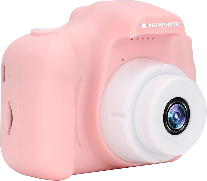 AGFA Photo Kids Digital Camera for 3-8 Year Old Boys & Girls – 12MP Photo & Video Camera, 2” LCD Screen, Anti-Shake, Fun Filters, Rechargeable Battery, Great Gift for Kids