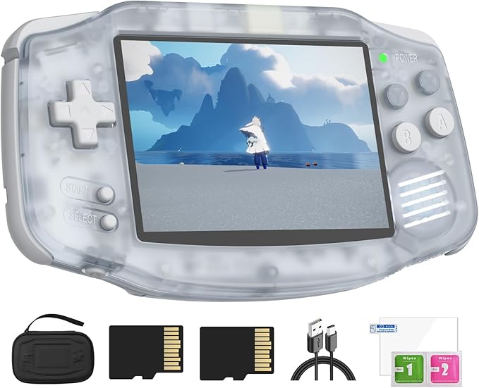 RG34XX Retro Handheld Game Console Linux 3.4’’ IPS 720*480 Screen 64G Card 5000+ Classic Games RG34XX H700 64-bit 3500mAh Battery Game Player Compatible with Bluetooth WiFi