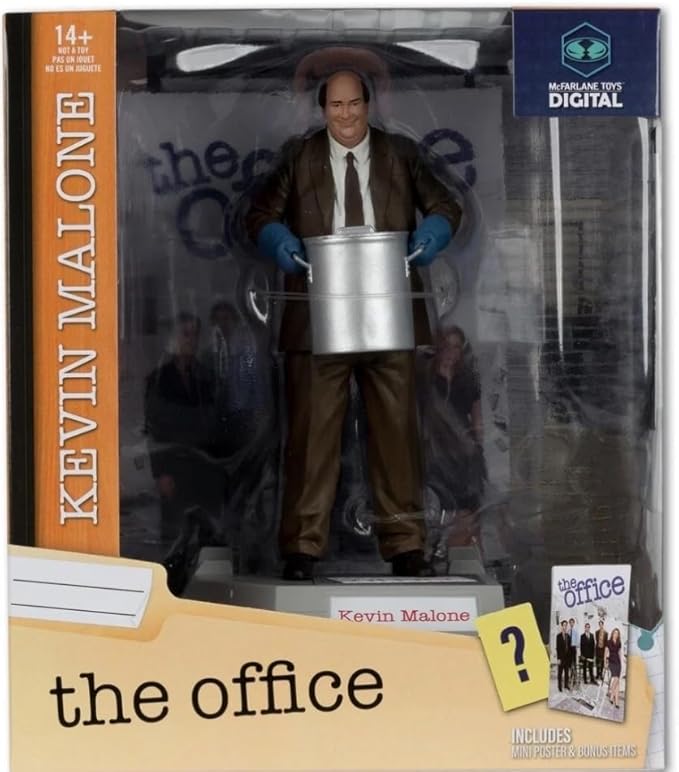 Kevin Malone (Movie Maniacs: The Office) 6" Posed Figure with McFarlane Toys Digital Collectible