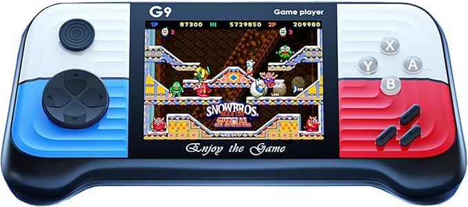 Retro Mini Video Games Portable Handheld Games，Handheld Game Console with Classical FC Game 3.0" Color Screen，Birthday for Boys Girls and Adults (Red&Blue)