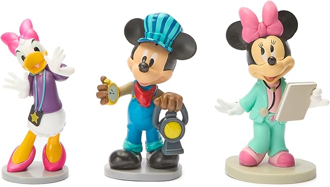 Disney Store Official Mickey Mouse & Friends Mega Figure Set - 20 Fully Sculpted Figurines - Includes Mickey, Minnie, Donald, Goofy, Pluto, & More for Fans of Toy Figures & Playsets