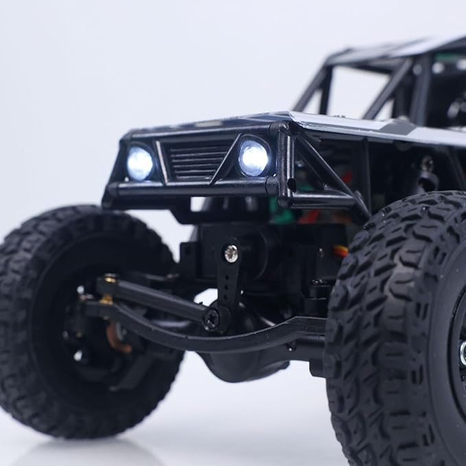 LDRC Ld18499 1/18 2.4G RC Climbing Car 4 * 4 Remote Control Vehicle 280 Brushed Motor Esc Ready to Go Battery Servo USB Charge Hobby Grade Model for Adult Hobby(Blue)