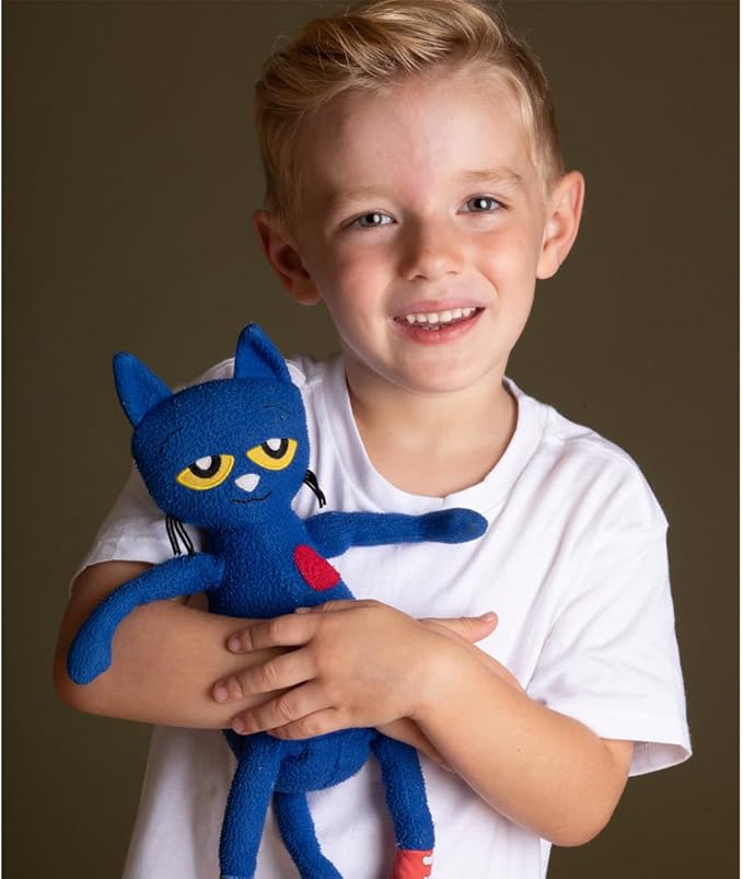 MerryMakers Pete the Cat Plush Doll, 14.5-Inch , Blue