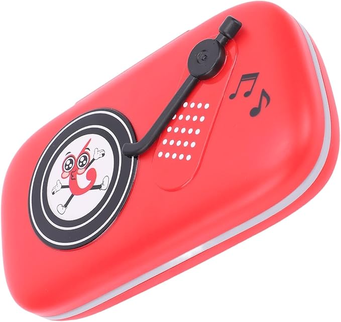 Focket Music Rhythm Game Machine, Battery Operated 6 Levels Music and Light, Electronic Organ Handheld Puzzle Game with Beat Pad for Kids 3 to 16 Years (Red)