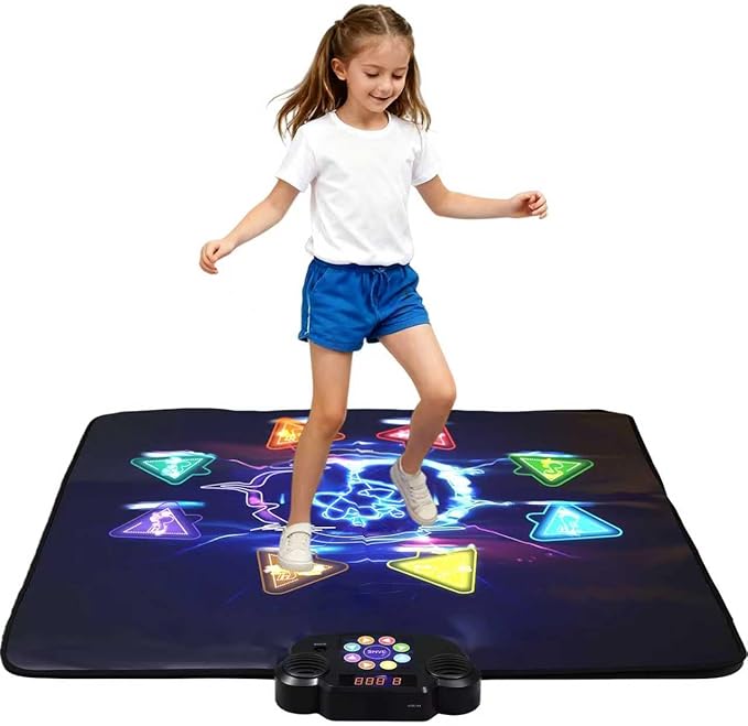 Wireless Bluetooth Dance Mat | Built-in Music 8 Games 3 Levels | Gifts for Kids Birthday Christmas Children's Day | Boys Girls 3-15 Years Old