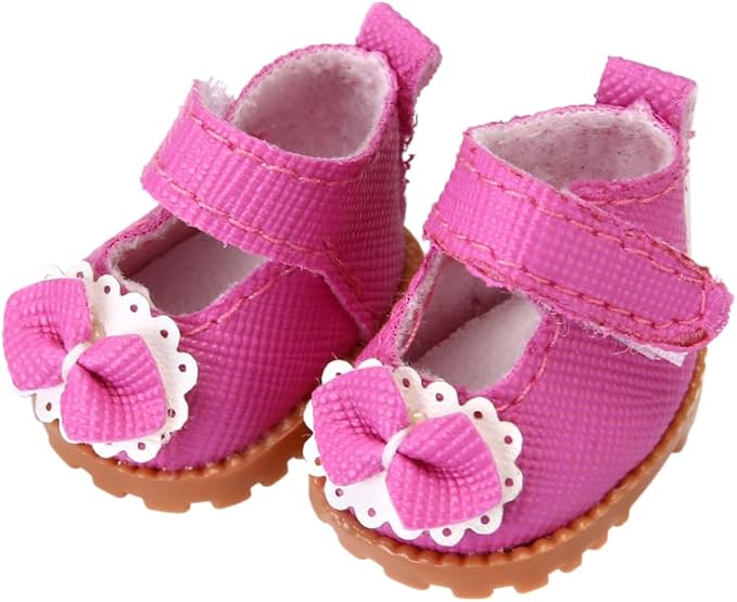 3 Pairs of Doll Shoes Suitable for 17cm Dolls, 3 Colors Suitable for Different Clothing Styles, 17cm Doll Accessories (Colors C)