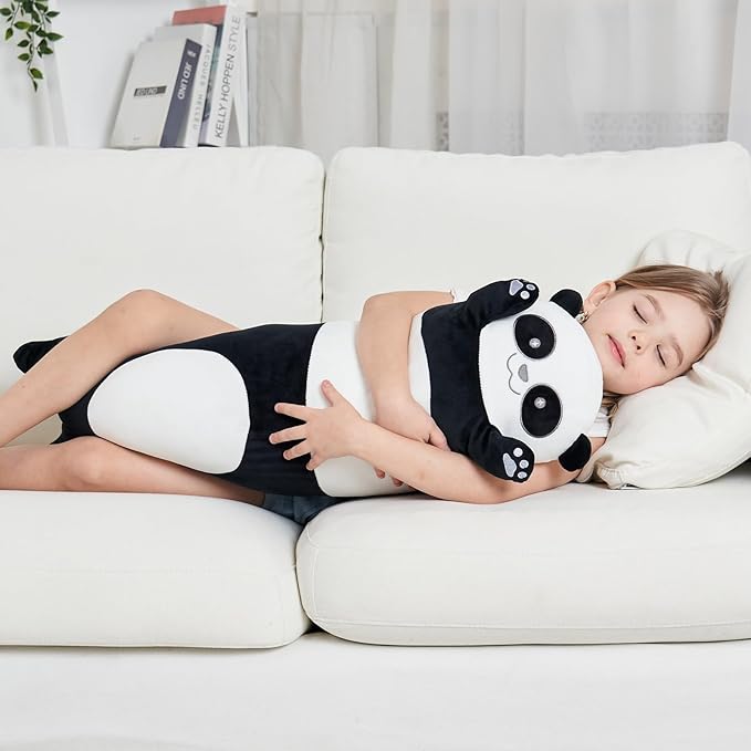 36 inch Cute Giant Panda Bear Plush Soft Body Pillow Plushies, Large Long Panda Stuffed Animals Toy Big Doll, Gift for Kids Girls and Boys, Birthdays