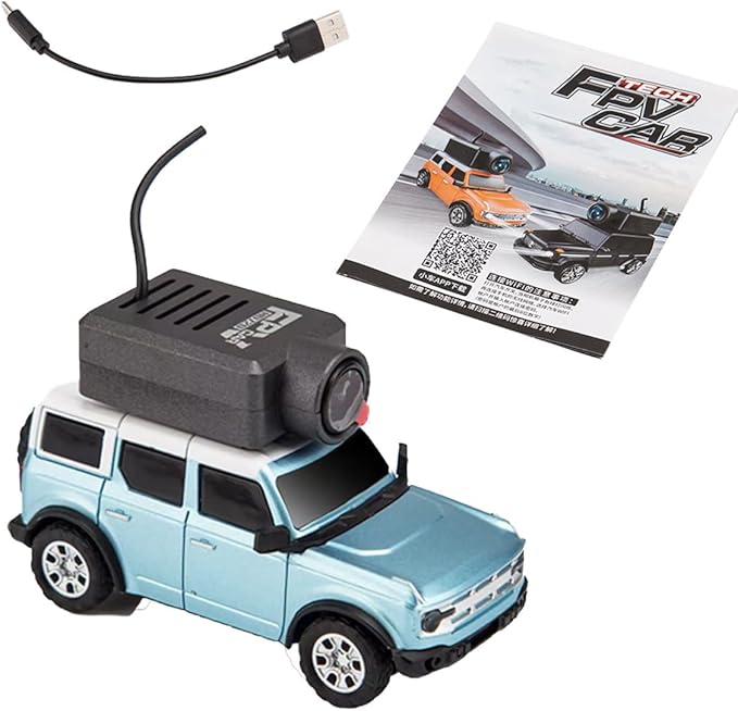 WL 1/64 FPV RC Car, Full Proportional Mini Remote Control Offroad Car with APP Auto-Pairing, WiFi Module Control, Camera - RC Gift for Vehicles Fan (RTR Version)