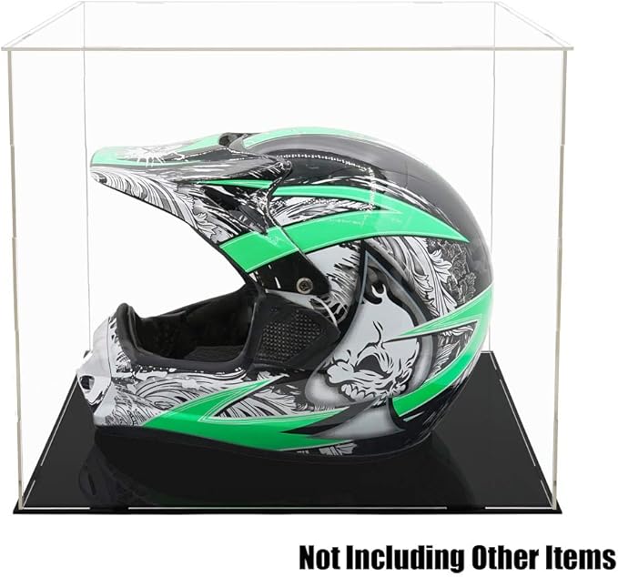 Soccer Ball Display Case,Self-Assembly Acrylic Display Case,Deluxe Dustproof Showcase,Cube Countertop Box for Pop Figures Collectibles,Basketball Volleyball Display Case(10x10x12 inch; 25x25x30cm)