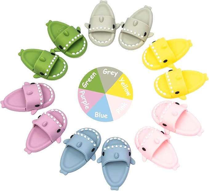 Clothing Shark Summer Sandals for Dolls - Open-Toe Slippers, Cute Accessories Easter Gifts for Photography, Display & Collectors Age Limit 15+ Easter Gifts(White)