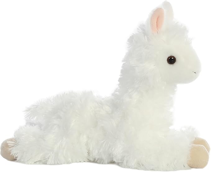 Aurora® Adorable Mini Flopsie™ Ansy Alpaca™ Stuffed Animal - Mini Companions Ready for Playful Adventures - for Kids All Ages, Toddlers, Adults, and Families - White 9 Inches