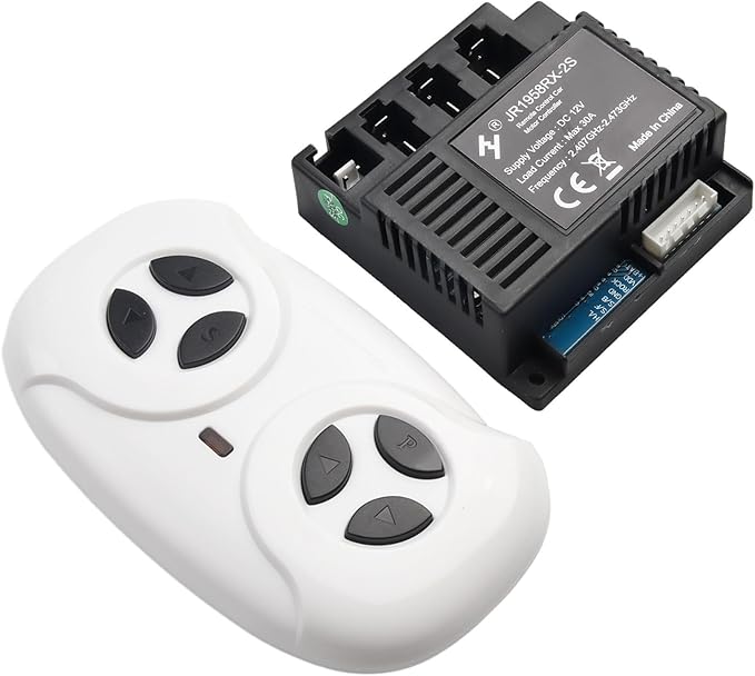 JR-RX-12V 6V 24V Electric Vehicle Receiver Module for Remote Control Toy Car Parts, RC 1, RC 2, RC 3, RC 4, JR-RX-6V, JR-RX-6V receiver, Children Electric Car Remote Control(JR1758RX-2S Full set)