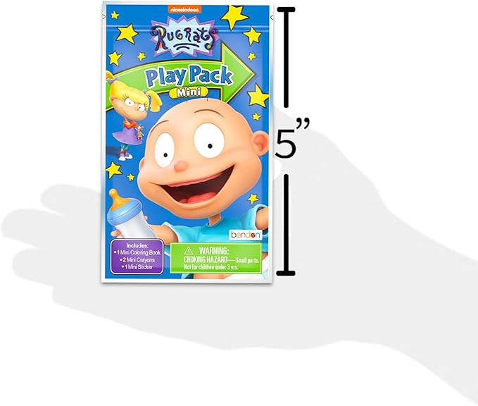 Nickelodeon Rugrats Mini Party Favors Set for Kids - Bundle with 24 Rugrats Play Packs with Coloring Pages, Stickers, More (Rugrats Birthday Party Supplies)