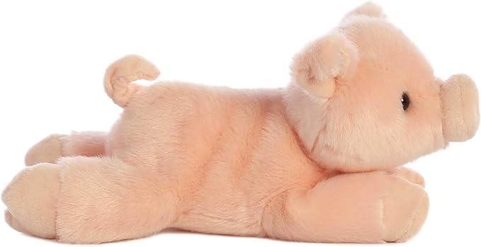 Aurora® Adorable Mini Flopsie™ Percy™ Stuffed Animal - Mini Companions Ready for Playful Adventures - for Kids All Ages, Toddlers, Adults, and Families - Pink 8 Inches