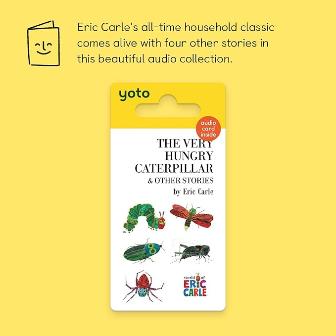 YOTO The Very Hungry Caterpillar & Other Stories by Eric Carle – Kids Audio Card for Use with Player & Mini All-in-1 Audio Device, Fun Screen-Free Listening for Playtime Bedtime Travel, Ages 1+