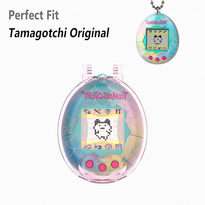 Geiomoo PC Case for Tamagotchi Original Digital Pet, Soft Flexible Scratch Resistant Protective Cover (Pink)