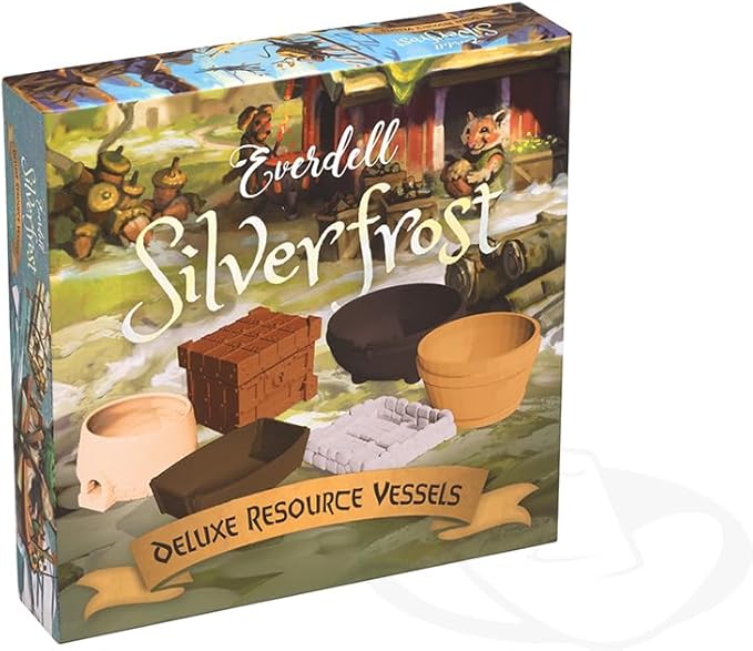 Everdell Silverfrost Deluxe Resource Vessels – Premium 3D Component Holders, Upgraded Board Game Accessories, Holders for Resources & Tokens