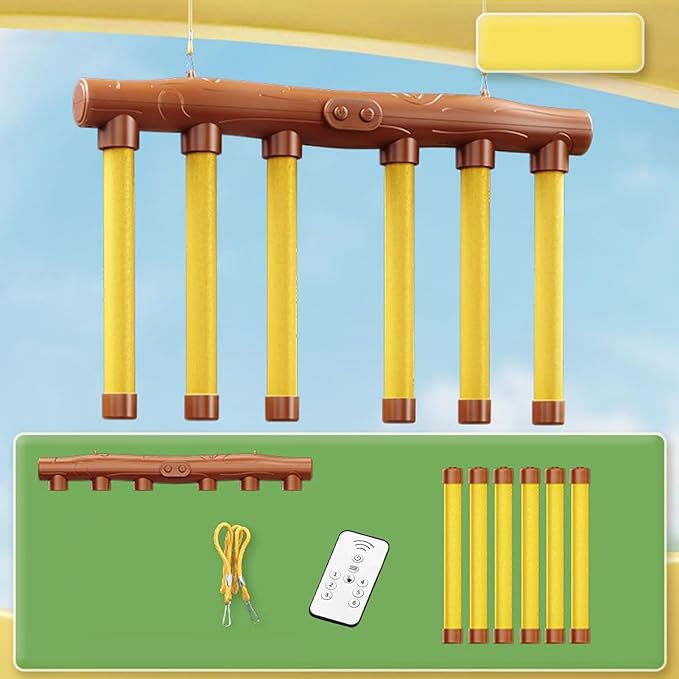 Hand Speed Challenge Game Electronic Provides Thrilling, Real-time Physical Challenge Adjustable Speed Fun Toy - Remote Control Catching Sticks Game Reaction Training Toy for Kids 3 + Years Old