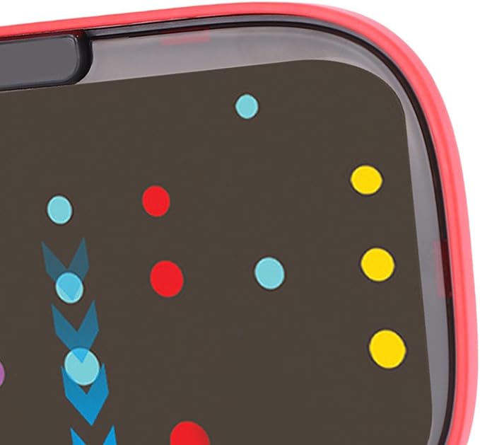 Focket Music Rhythm Game Machine, Battery Operated 6 Levels Music and Light, Electronic Organ Handheld Puzzle Game with Beat Pad for Kids 3 to 16 Years (Red)