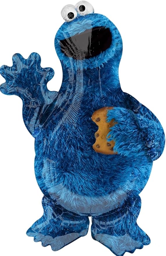 Sesame Street Elmo and Cookie Monster 1st Birthday Party Supplies Balloon Bouquet Decorations