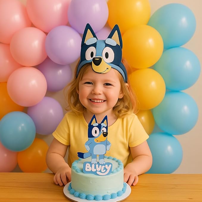 Blue Dog Daisy Balloon Arch Garland Kit for Girls Wackadoo I'm Two Birthday Puppy Pawty Blue Dog Party Bingo Birthday Daisy Flower Groovy Party Decorations (Pink Blue Daisy)