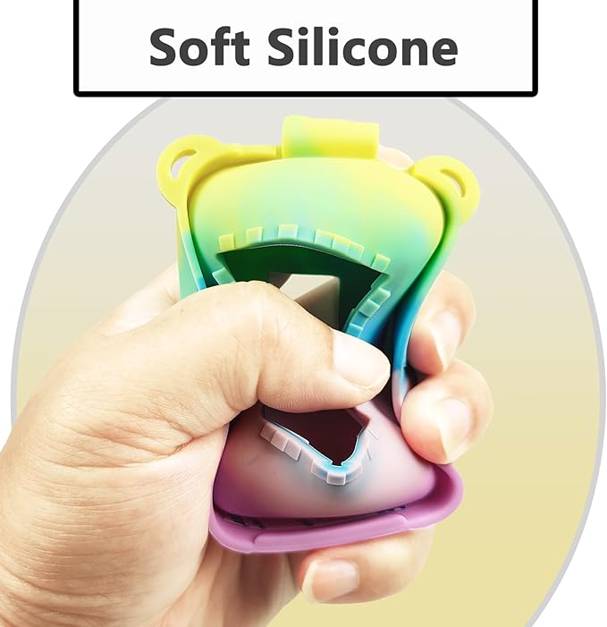 JCHPINE Silicone Cover Case for Bitzee Interactive Digital Pet and Case, Protective Skin Sleeve for Bitzee Virtual Electronic Pets Accessories (for Original 15 Animals) (Rainbow)