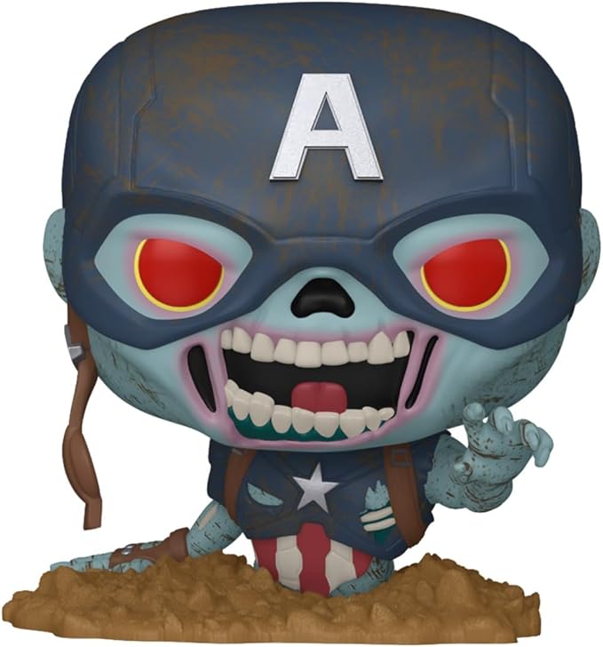 Funko Pop! Marvel: Marvel Zombies - Zombie Captain America - Collectable Vinyl Figure - Gift Idea - Official Merchandise - Toys for Kids & Adults - Comic Books Fans - Model Figure for Collectors