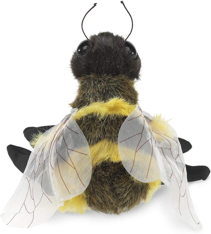 Folkmanis Honey Bee Hand Puppet, Yellow, Black (3028)
