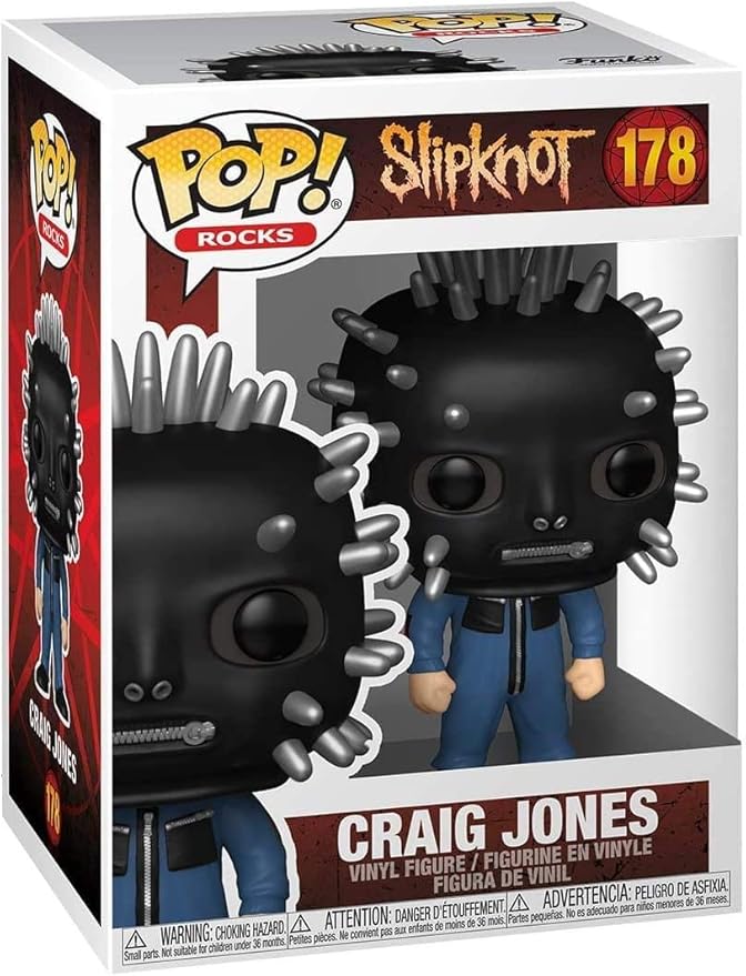 Funko 49379 POP Rocks: Slipknot-Craig Jones Collectible Toy, Multicolour, 3.75 inches