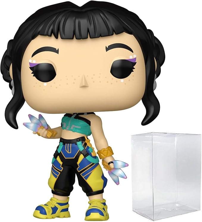 POP Funko Anime: Kpop Demon Hunters - Zoey Vinyl Figure (Bundled with Compatible Box Protector Case), Multicolored, 3.75 Inches