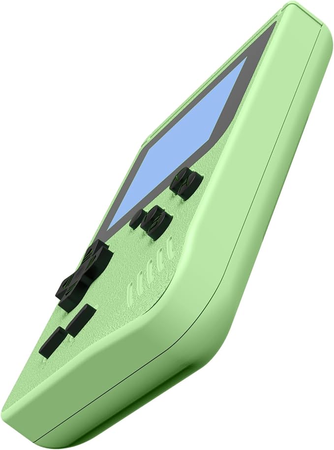 Retro Handheld Games Console, Built-in 400 Video Games,Portable Video Gaming Player with 3.0 Inch IPS Screen and Rechargeable Battery (Green)