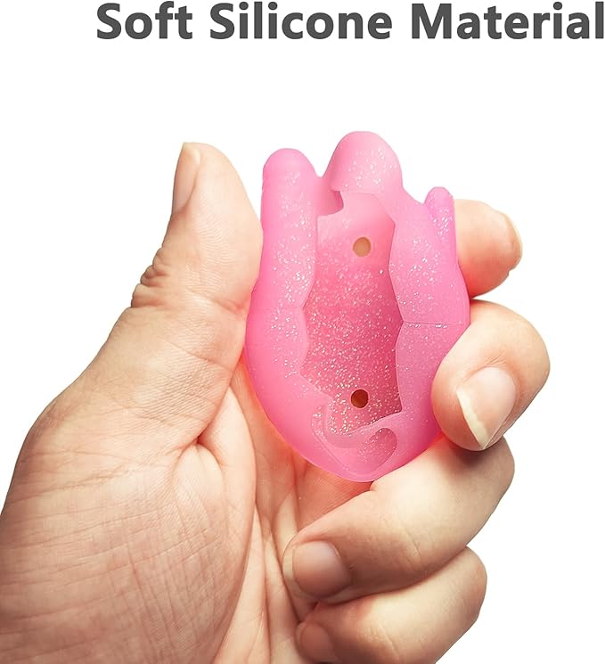 JCHPINE Silicone Cover Case for Tamagotchi Connection Virtual Reality Pet, Screen Protector for Tamagotchi Connection Electronic Pet Accessories (Silicone Case and Screen Film) (Pink)