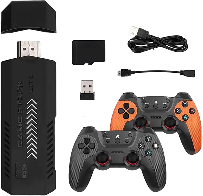 X2 Ultra Retro Game Stick 4K, HDMI Plug and Play Video Game Toy with 40000+ Games(128G), with 2.4G Wireless Controllers,Nostalgia Arcade Handheld Emulators for TV Game Lovers