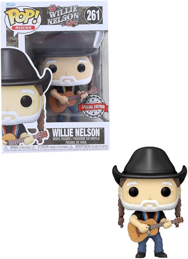 Funko Pop! Rocks: Willie Nelson with Cowboy Hat Vinyl Figure Walmart Exclusive