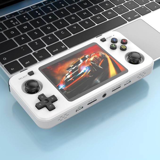 R36H Portable Handheld Video Game Console with 20,000 Plus Games Retro Video Games with Simulators for NES, GBA, MD, SFC, MAME, PSP, PS1, GB, NDS, N64 and CPS (White128gb)