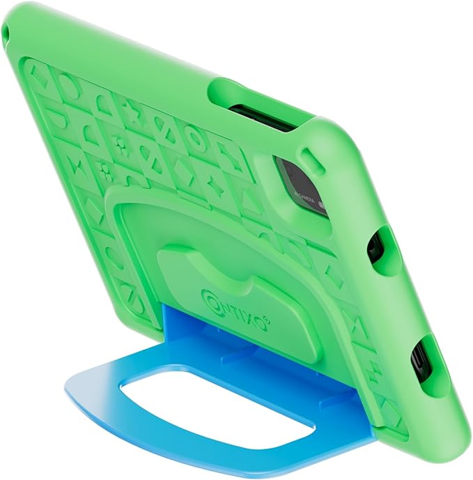 Contixo A7 Kids Tablet with 14 Apps, Lingokids & Epic, 7" HD Screen, Android 15, Parental Controls, WiFi, 3+32GB Storage, al Tablet for Kids Ages 3-12, Boys & Girls Gift, Green
