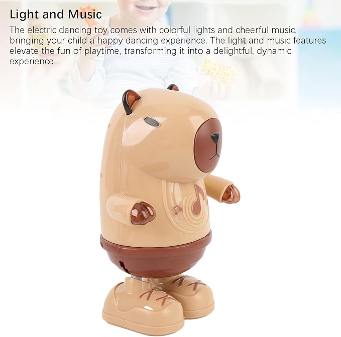 Electric Dancing Toy with Light and Music, Fashionable Design, Safe Material, Automatic Dancing, Suitable for Children
