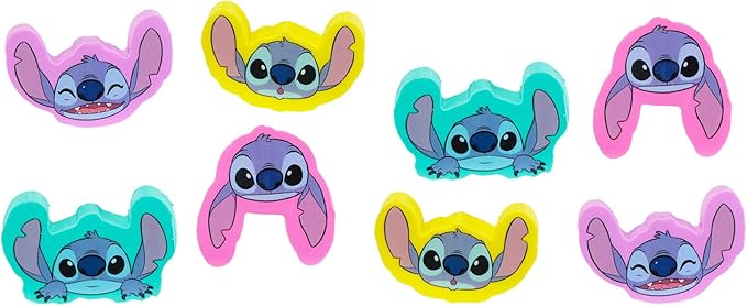 Disney Stitch Party Favor Set - Bundle with 8 Erasers Featuring Stitch for Goodie Bags, Loot Bags, Classroom Prizes Plus More | Lilo Party Supplies Kids, Boys, Girls
