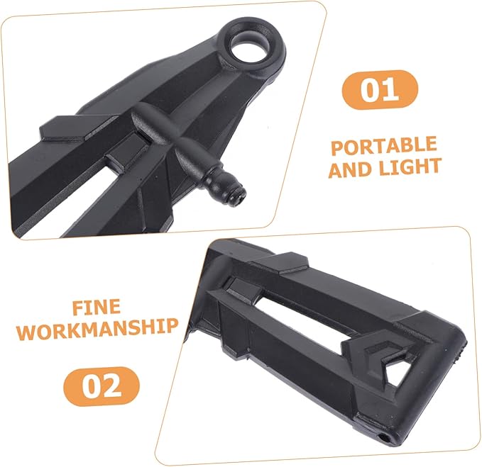 Mobestech 2pcs Front Lower Shell for Four-Wheel Drive Remote Replacement Parts Easy to Install Essential Accessories for Rc Car Enthusiasts