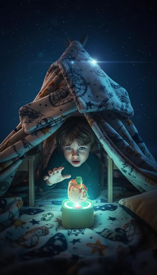Magic AI Children's Storytelling Toy Machine -Dinosaur Island Adventures and Alex The Panda's Journey Home Personalized Interactive Stories with Smart Q&A, Fun Character Toys