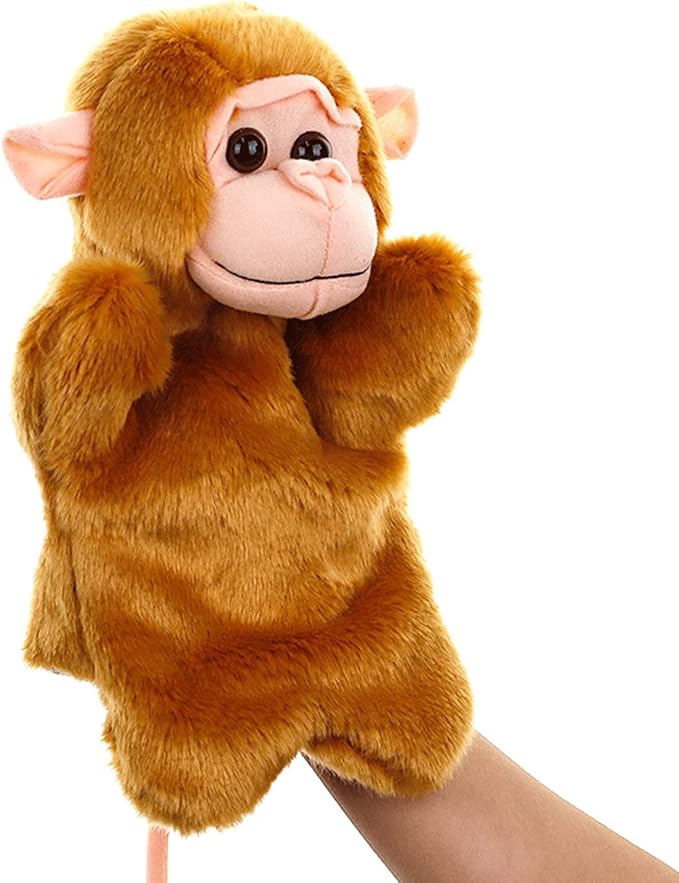RIY Hand Puppet - Forest Animals Friends Educational Puppets Monkey
