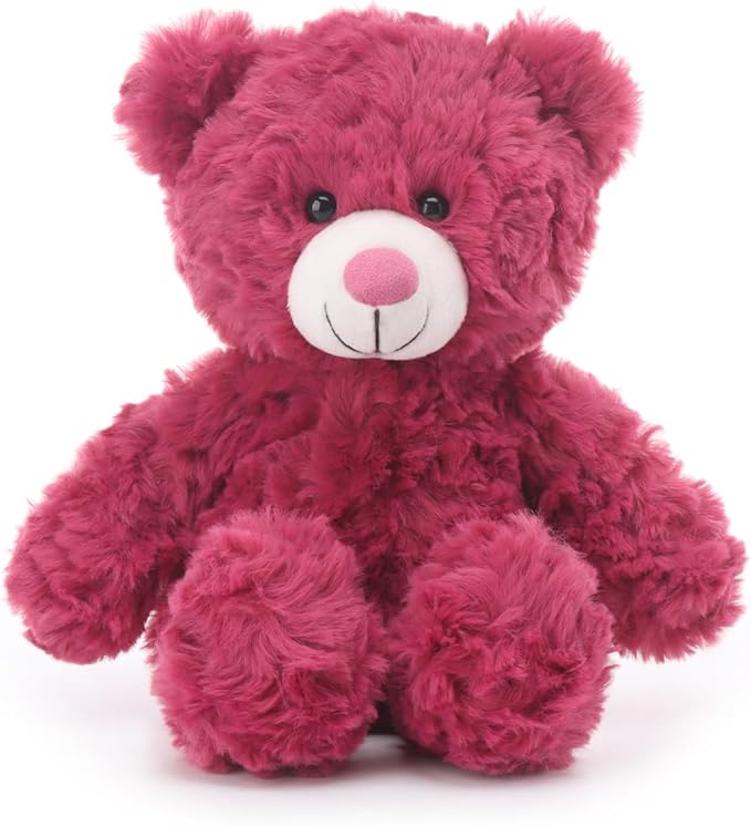 Apricot Lamb Berry Red Flower Bear Stuffed Animals for Kids, Soft Cute Plush Toys for Baby Girl and Boy, 7.9 Inches