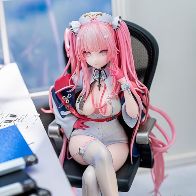 HMS Perseus Figure Nurse Costume Version 21cm Sitting Pose Anime Figurine Girl HMS Perseus Action Figure Desktop Decoration Collectibles