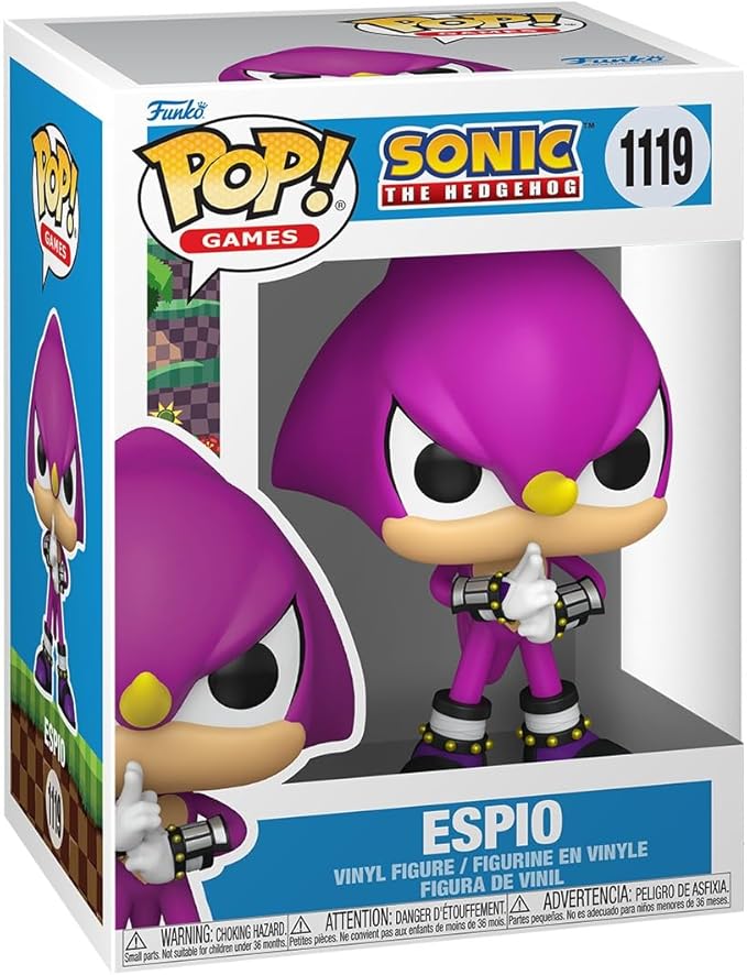 Funko Pop! Games: Sonic The Hedgehog - Espio - Espio The Chameleon - Collectable Vinyl Figure - Gift Idea - Official Merchandise - Toys for Kids & Adults - Video Games Fans