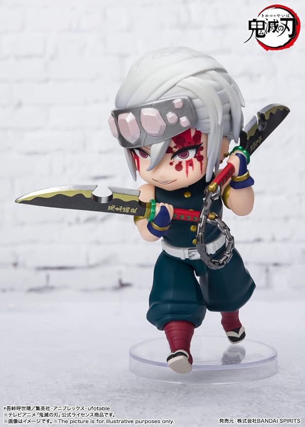 TAMASHII NATIONS - Demon Slayer: Kimetsu no Yaiba - Tengen Uzui Sound Breathing, Bandai Spirits Figuarts mini Action Figure