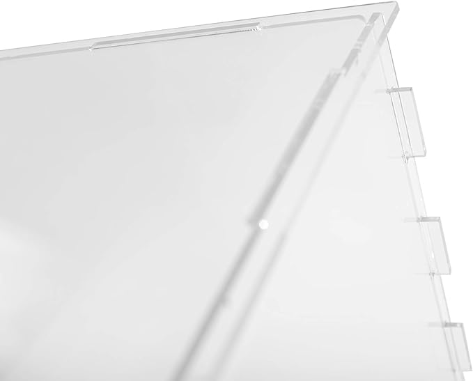 Clear Acrylic Display Case-Assemble Countertop Box for Display-Clear Display Box,Dustproof Protection Showcase for Toy Collectibles (12*12*12inch)