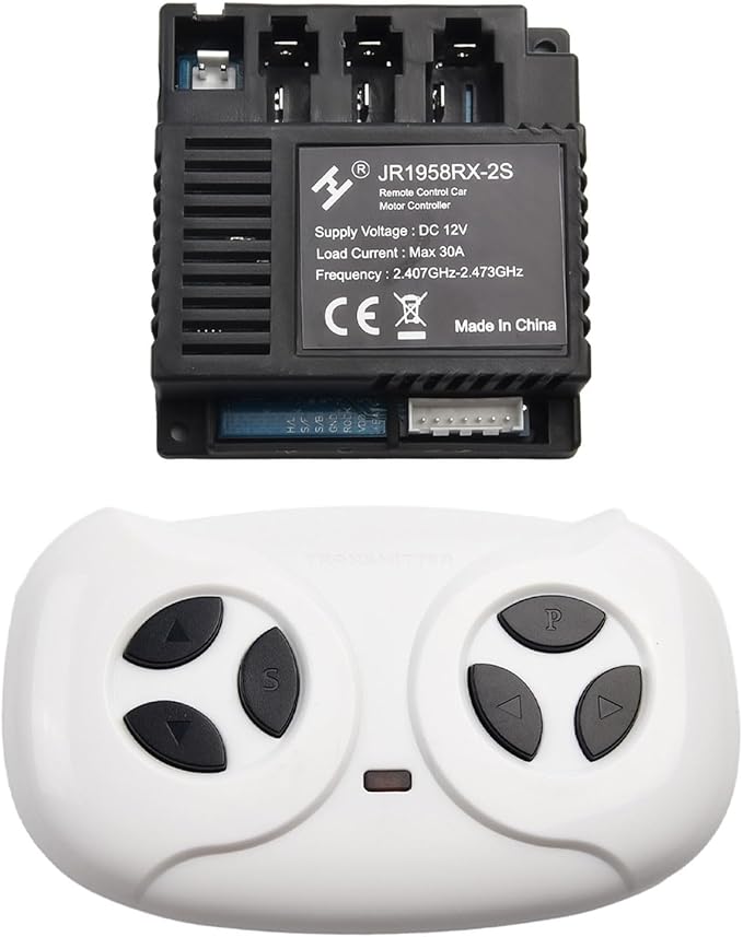 JR-RX-12V 6V 24V Electric Vehicle Receiver Module for Remote Control Toy Car Parts, RC 1, RC 2, RC 3, RC 4, JR-RX-6V, JR-RX-6V receiver, Children Electric Car Remote Control(JR1758RX-2S Full set)