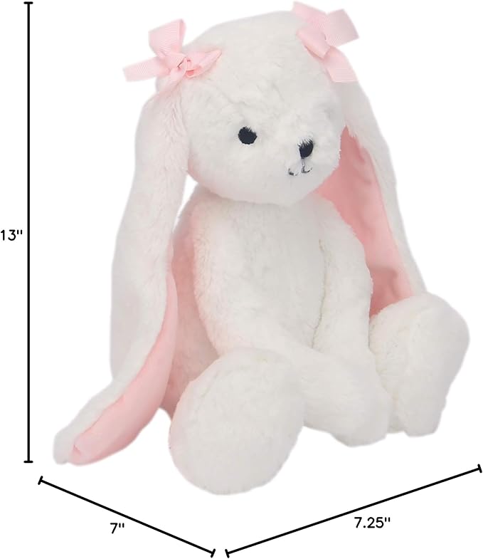 Bedtime Originals Blossom Plush Bunny Stuffed Animal Toy Plushie - Snowflake